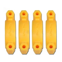 Tarot Camera Gimbal PTZ Tube Clip Fixture Set Dia 25MM Yellow TL100A01-2