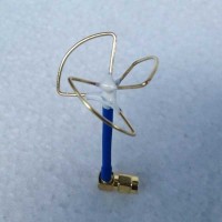 5.8g 3 Blade Clover Leaf Antenna & Skew w/ Straight Type RP-SMA Connector for Audio Video FPV