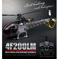 Walkera HM 4F200LM 8-CH RTF helicopter WK2801 (2.4 GHz Silver Edition)