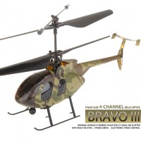 Nine Eagles Bravo III 312A 4CH Helicopter RTF (Jungle Camouflage Edition 2.4 Ghz )