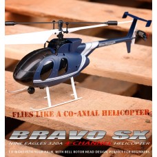 Nine Eagles Bravo SX 320A 4CH RTF Helicopter (Blue Edition 2.4 GHz )