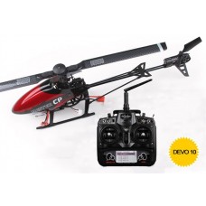 Walkera Master CP with DEVO 10 Transmitter Mini 6CH 3D Flybarless RC Helicopter RTF 2.4Ghz