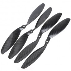 1045 10X4.5 Carbon Fiber Propeller Prop CW/CCW for QuadCoptor 2 Pairs