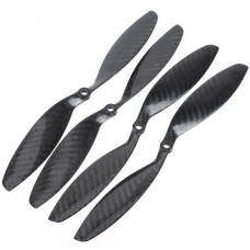 1045 10X4.5 Carbon Fiber Propeller Prop CW/CCW for QuadCoptor 2 Pairs