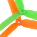 2 Pairs Gemfan 5030 5030R 3-Blades CW CCW Propeller for Micro Multicopter-Orange and Green