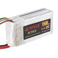 GE POWER 1500mAh 25C 11.1V Rechargeable Lithium Polymer Battery