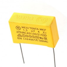 1.5uf 275VAC Polypropylene Film Capacitor 10-Pack