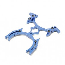 HeliBEST HR500BR Transmitter Bracket Holder CNC Aluminium Alloy Mounting for FPV Monitor-blue