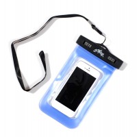 Waterproof 20M Dry Diving Pouch Cover Case Bag For iPhone 5 4 4S 4.5" Cellphone-Blue