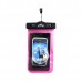 Outdoor Sport Swimming Beach Phone Camera 20M Waterproof Dry Bag Pouch Lens Protector-Pink