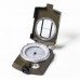 Classic Military Green Pocket Marching Lensatic Compass for Camping Hiking Outdoor Activity