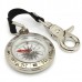 Camping Keychain Portable Compass Survival Compass with Alloy Silver New