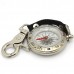 Camping Keychain Portable Compass Survival Compass with Alloy Silver New