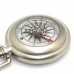 Camping Keychain Portable Compass Survival Compass with Alloy Silver New