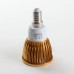 E14 4W LED Spot Light Bulbs Lamp Warm White LED Light AC85-265V 360lm Golden Shell