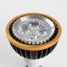 E14 4W PRA20 LED Spot Light Bulbs Lamp Cool White LED Light AC85-265V 360lm Black Shell