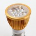 E27 3W LED Spot Light Bulbs Lamp Cool White LED Light AC85-265V 360lm 6000k Round-Golden Shell