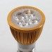 Aluminium Shell E27 3W LED Spot Light Bulbs Lamp Warm White LED Light AC85-265V 360lm 3000k-Golden Shell