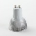 Aluminium Shell GU10 3W LED Spot Light Bulbs Lamp Warm White LED Light AC85-265V 270lm 3000k 