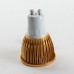 GU10 4W LED Spot Light Bulbs Lamp Cool White LED Light AC85-265V 360lm 6000k Golden Shell