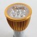 GU10 4W LED Spot Light Bulbs Lamp Cool White LED Light AC85-265V 360lm 6000k Golden Shell