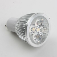 GU10 5W LED Spot Light Bulbs Lamp Warm White LED Light AC85-265V 450lm 3000k Silver Shell