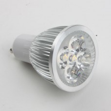 GU10 5W LED Spot Light Bulbs Lamp Warm White LED Light AC85-265V 450lm 3000k Silver Shell