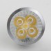 GU10 5W LED Spot Light Bulbs Lamp Warm White LED Light AC85-265V 450lm 3000k Silver Shell