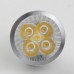 GU10 5W LED Spot Light Bulbs Lamp Warm White LED Light AC85-265V 450lm 3000k Silver Shell