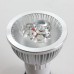 GU10 6W LED Spot Light Bulbs Lamp Cool White LED Light AC85-265V 400lm 6000k Silver Shell
