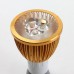 GU10 6W LED Spot Light Bulbs Lamp Warm White LED Light AC85-265V 400lm 3000k Golden Shell