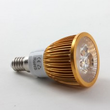 E14 6W LED Spot Light Bulbs Lamp Warm White LED Light AC85-265V 460lm 3000k Golden Shell