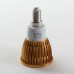 E14 6W LED Spot Light Bulbs Lamp Warm White LED Light AC85-265V 460lm 3000k Golden Shell