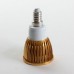  E14 6W LED Spot Light Bulbs Lamp Cool White LED Light AC85-265V 460lm 6000k Golden Shell