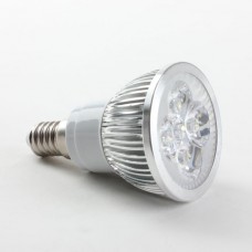  E14 4W LED Spot Light Bulbs Lamp Cool White LED Light AC85-265V 360lm 6000k Round