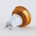 GU10 3W LED Lamp LED Light Bulbs Lamp Warm White LED Light 85-265V 270lm 3000k Golden Shell