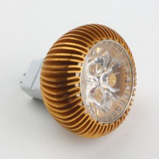 Mr16 3W LED Spot Light Bulbs Lamp Warm White LED Light AC/DC 12V 270lm 3000k Golden Shell