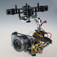 Cloud-Nex FPV Brushless Camera Gimbal Aerial Photography PTZ w/ 5012 Motors for DSLR Sony Nex Gimbal