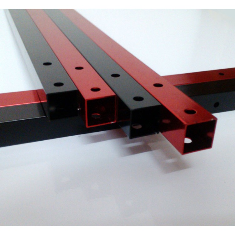 DIY Aluminum Square Tube Strengthen 13mmx13mmx252mm 4Pack for