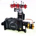 FPV Brushless Gimbal Camera PTZ w/ 2pcs Motor Damping Plate for Mini Digital Camera FPV Aerial Photography 