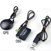 FPV Remzibi OSD Multicopter OSD w/ UBlox GPS+TTL Converter Cable for APM 2.52 MWC Flight Control