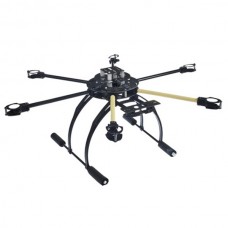 ATG 600-CRP Carbon Fiber Folding Frame Hex Rotor Hexa Multi-copter with Tall Landing Gear