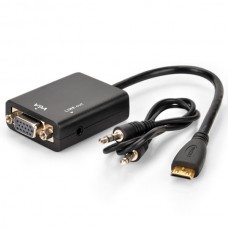New HDMI Male to VGA & Audio HD Video Cable Converter Adapter 1080P