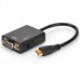New HDMI Male to VGA & Audio HD Video Cable Converter Adapter 1080P