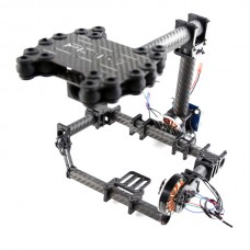 FPV Brushless Camera Gimbal for Mini SLR Sony 7N D7000/ D60 and Other Mini SLR/ DV Class Frame Kit - Carbon Fiber