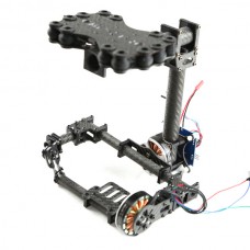 FPV Brushless Camera Gimbal for Mini SLR Panasonic GH2/ GH3 Frame Kit - Carbon Fiber V2.0