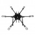 X-CAM X700 Mini Folding Multi-Copter Carbon Fiber Hexacopter Multicopter w/ CF Landing Skid