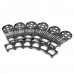 6pcs X-CAM Metal Motor Mounting Plate Fixture Set for 22mm Carbon Fiber Tube Haxacopter