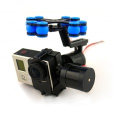 Aluminum FPV Brushless Gimbal Camera PTZ Kit w/ 2pcs Motors for Gopro 3 Camera Aerial Photography