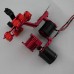 RED Aluminum FPV Brushless Gimbal Camera PTZ Kit w/ 2pcs Motors for Gopro 3 Camera Aerial Photography